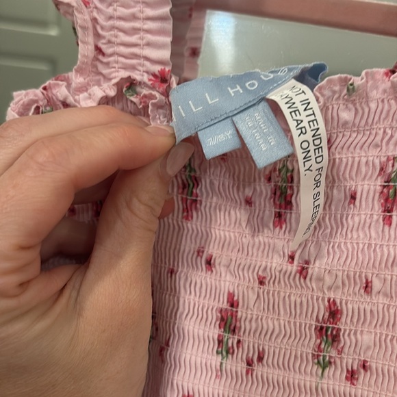Hillhouse Pink Floral Tiny Nap Dress - 7/8 EUC - Picture 2 of 2